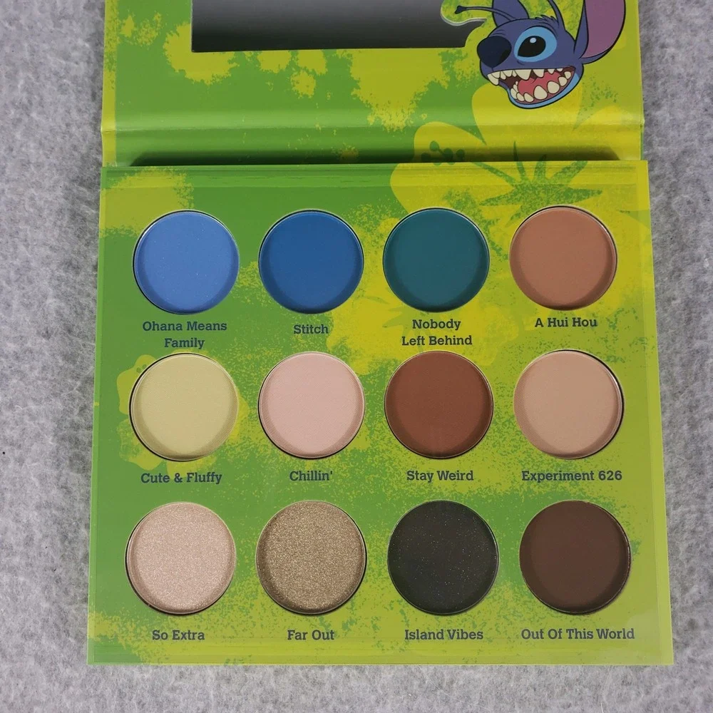 Disney Stitch Makeup Set Taste Beauty Eyeshadow Palette & 2pc Molded Lip Balms‎